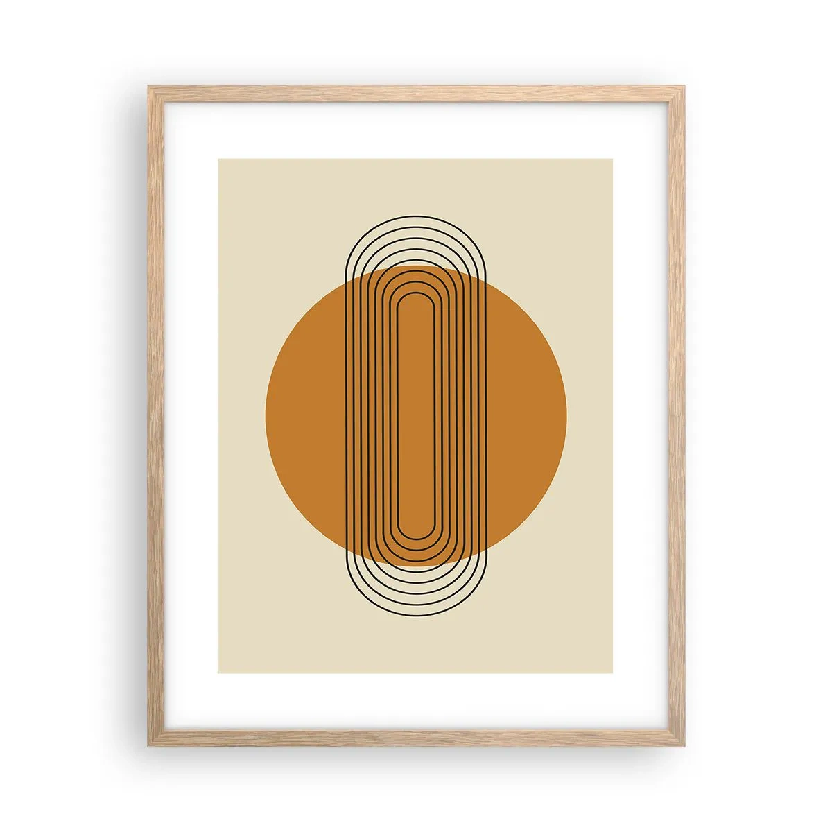 Pôster com moldura de carvalho claro - O plano perfeito - 40x50 cm