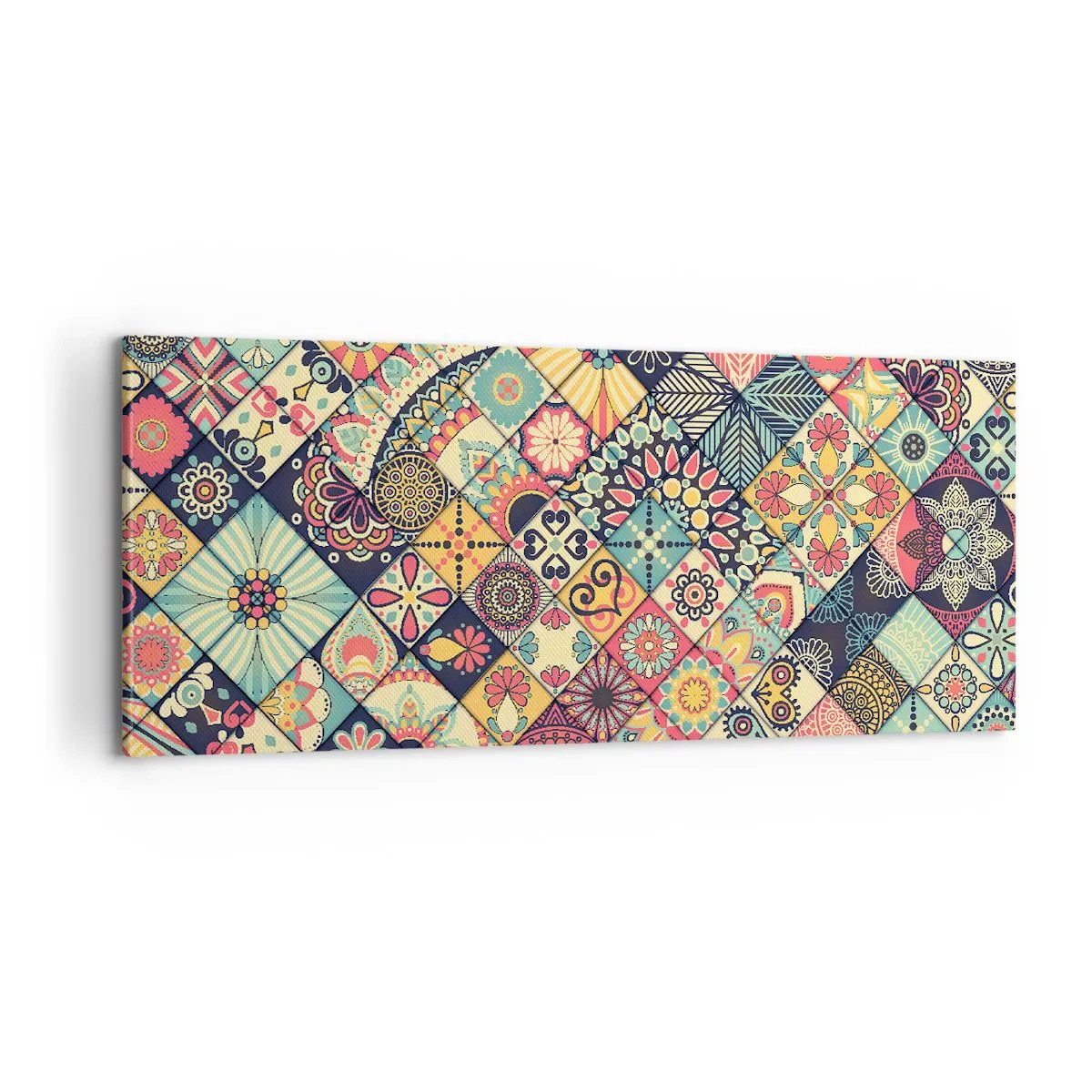 Quadro em tela - Vibrações marroquinas - 100x40 cm