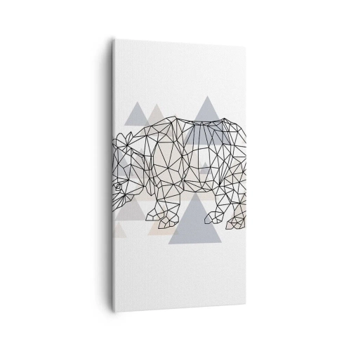 Quadro em tela - Estrutura da força - 55x100 cm