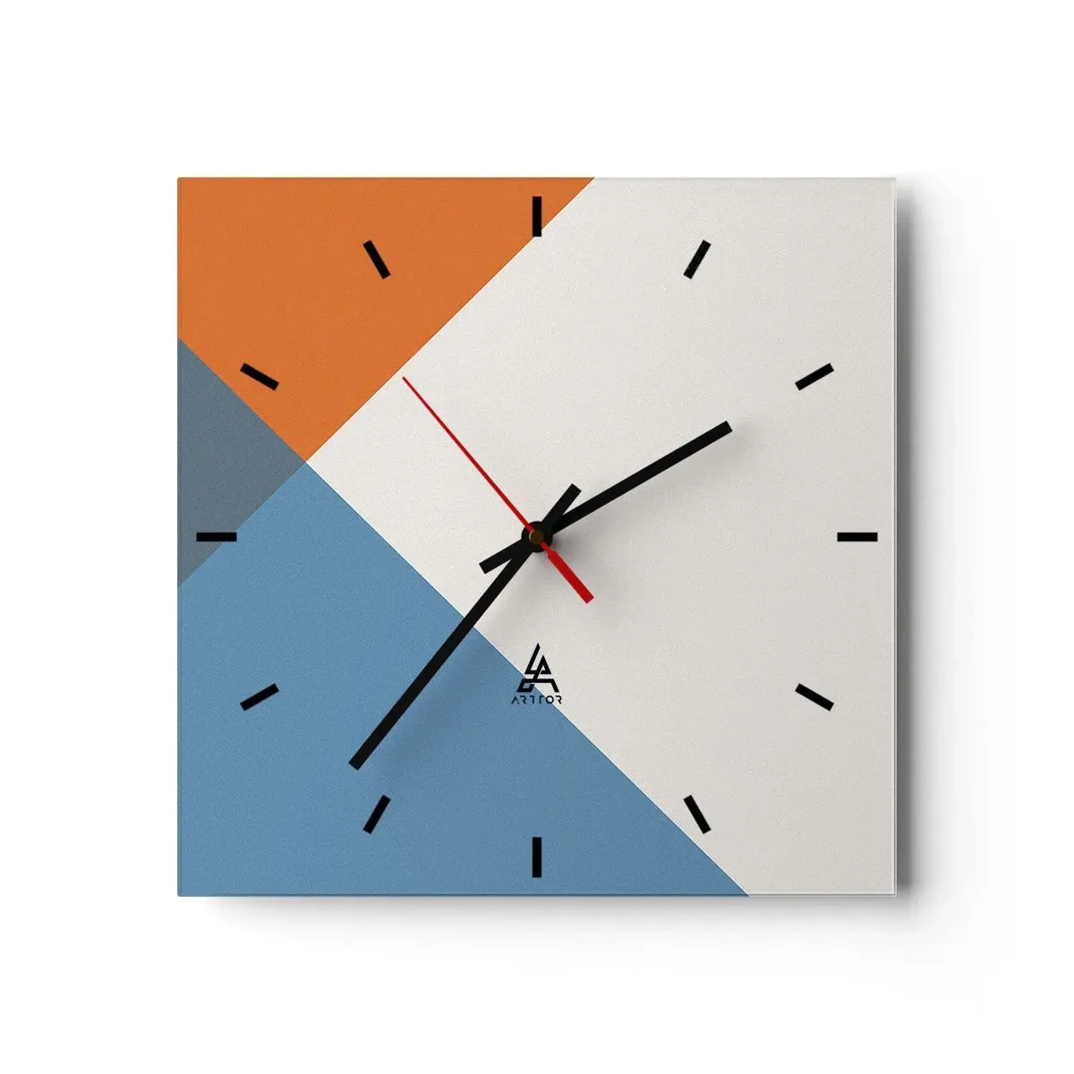 Relógio de parede - Relógio em vidro - Em termos de... - 30x30 cm