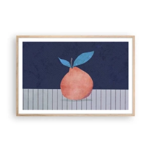 Pôster com moldura de carvalho claro - Convexidade e plano - 91x61 cm