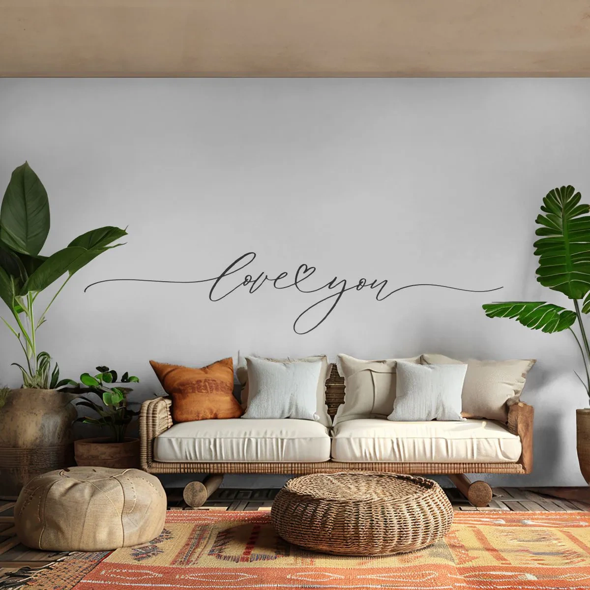 Papel de Parede Standard Eco - Preto e branco - Tipografia, Afirmação, Máxima - 350x256 cm