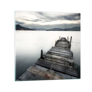 Quadro em vidro - Mergulhar em paz - 40x40 cm