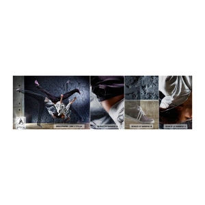 Amostra de papel de parede Premium Sand - A estrela da rua - Dança, Pessoas, Dançarino - 100x30 cm