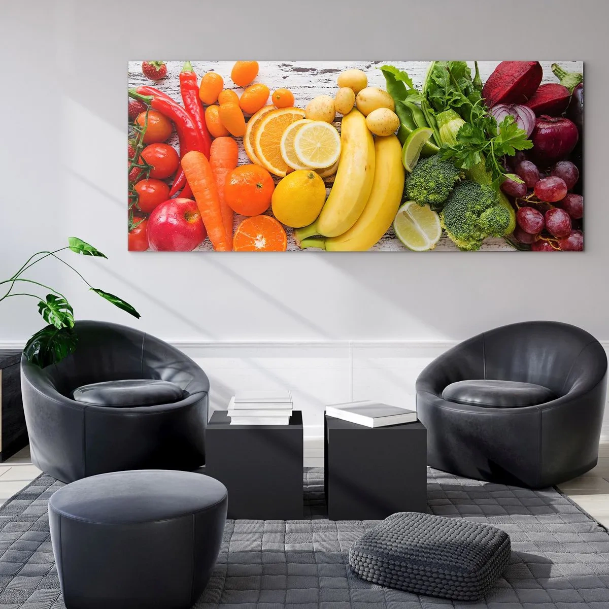 Quadro em vidro - Não é suficiente? - 100x40 cm