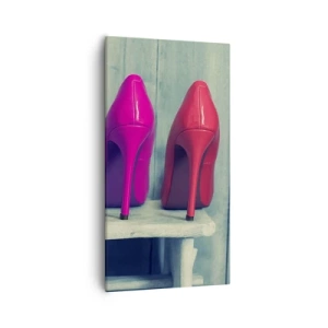 Quadro em tela - Um passeio no arco-íris - 55x100 cm