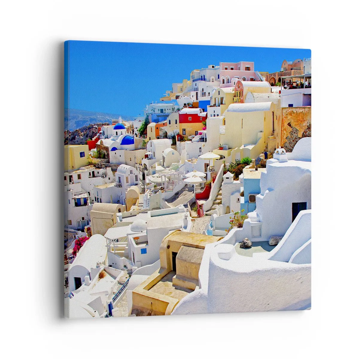 Quadro em tela - O sonho de um verão grego - 40x40 cm