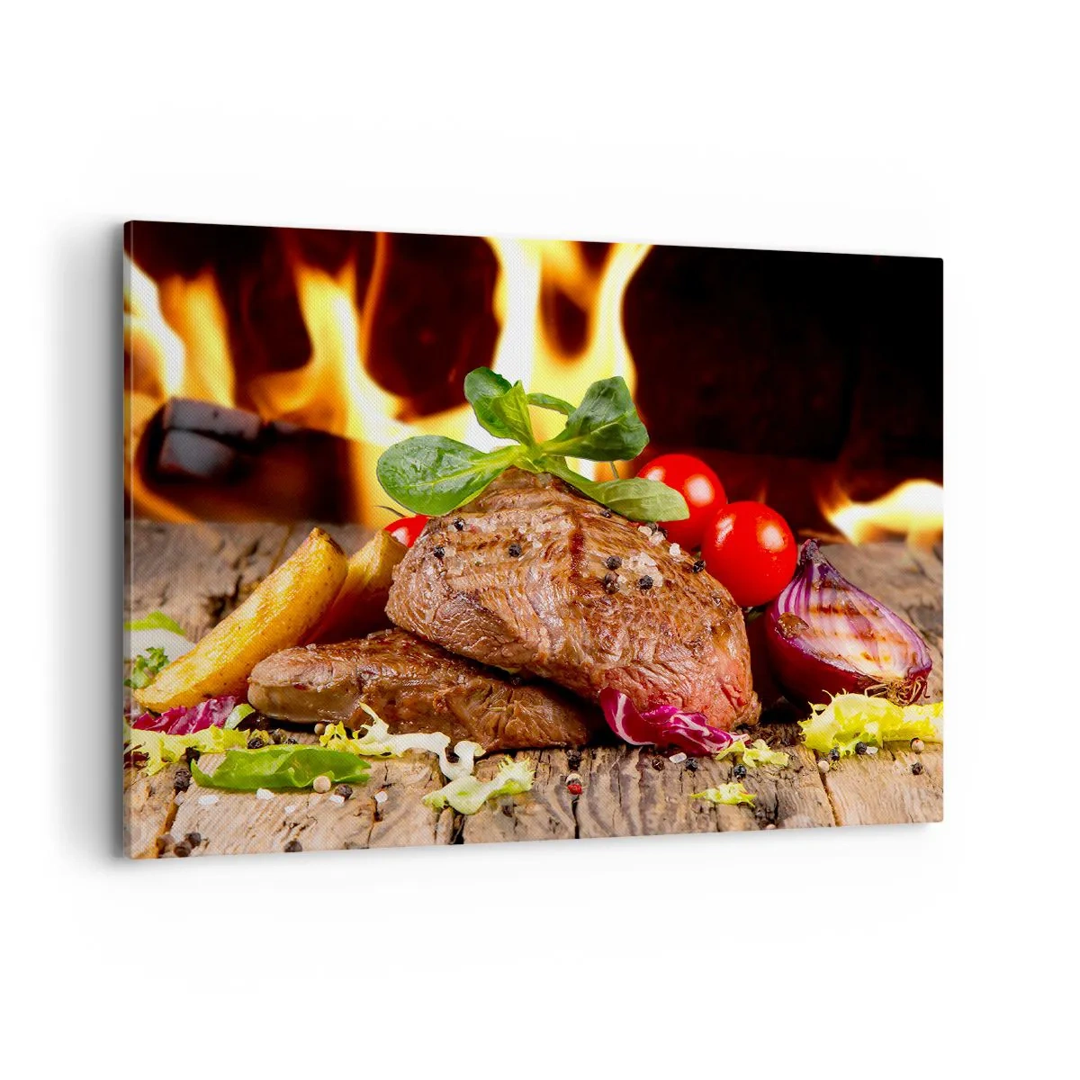 Quadro em tela - Feito com brasas - 100x70 cm