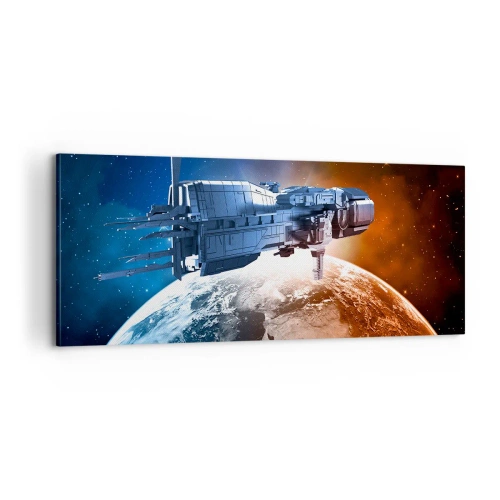 Quadro em tela - Observador atento - 100x40 cm
