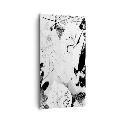 Quadro em tela - Outono a preto e branco - 65x120 cm