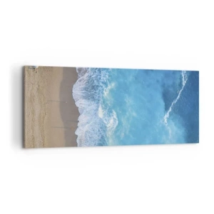 Quadro em tela - O poder do azul - 100x40 cm