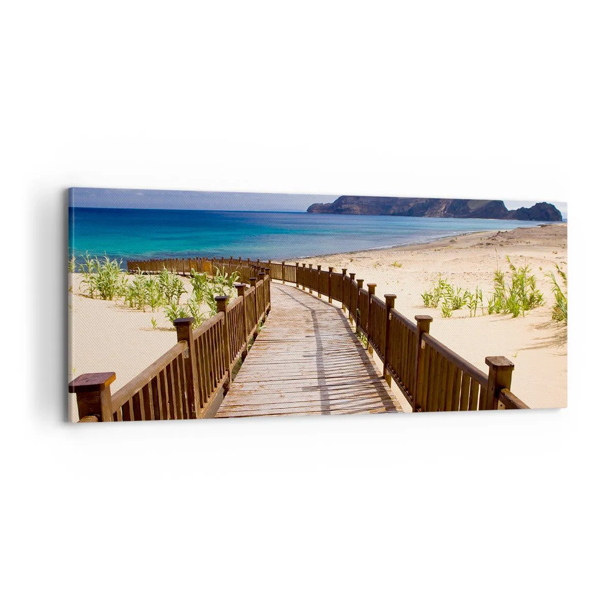 Quadro em tela - Leve-me para as ilhas felizes - 100x40 cm