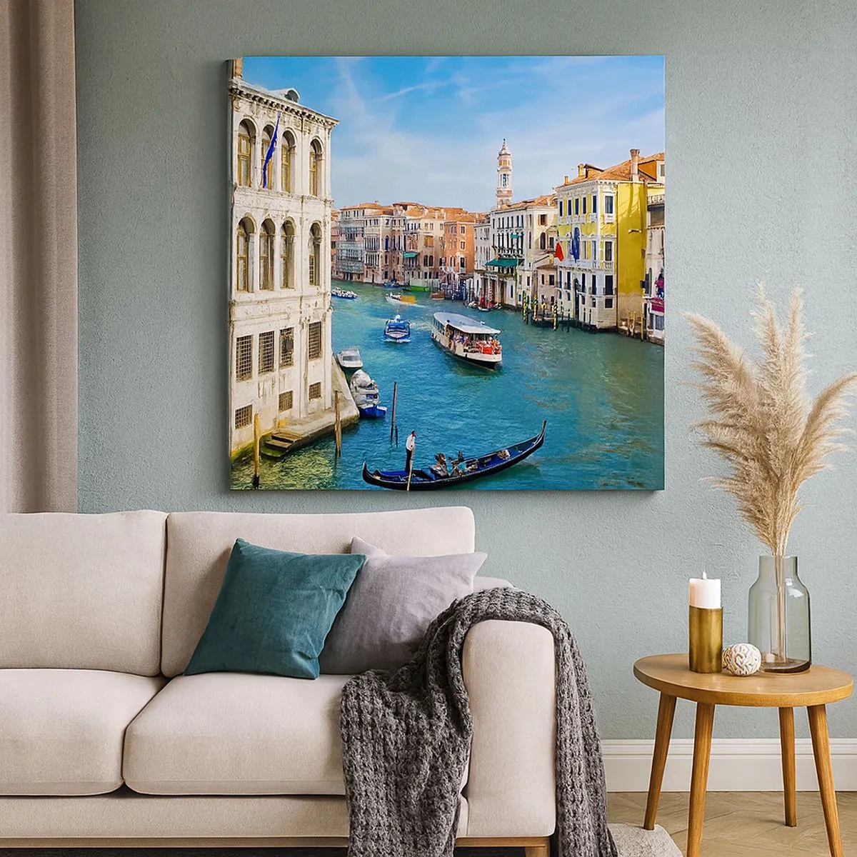 Quadro em tela - Tráfego único no mundo - 30x30 cm