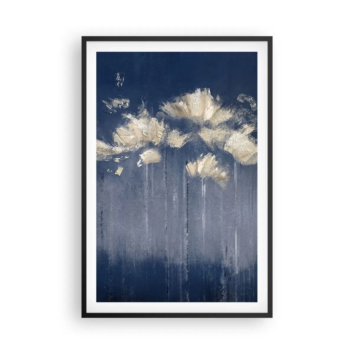 Pôster com moldura preta - Como pétalas ao vento - 61x91 cm