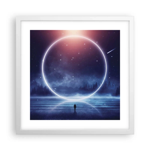 Pôster em moldura branca - Eles já estão aqui... - 40x40 cm