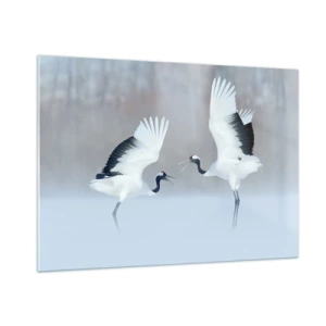 Quadro em vidro - Dança no nevoeiro - 100x70 cm