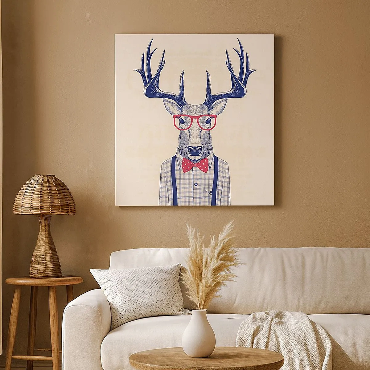 Quadro em tela - Extravagância engraçada - 30x30 cm