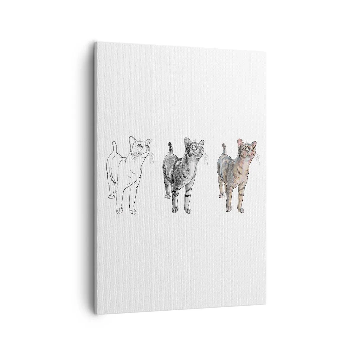 Quadro em tela - Aula de desenho - 50x70 cm