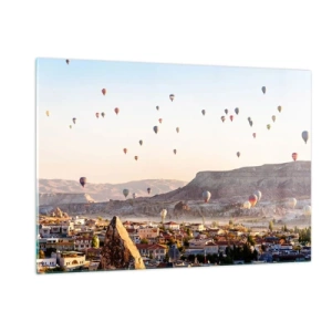 Quadro em vidro - Como navios no céu - 120x80 cm