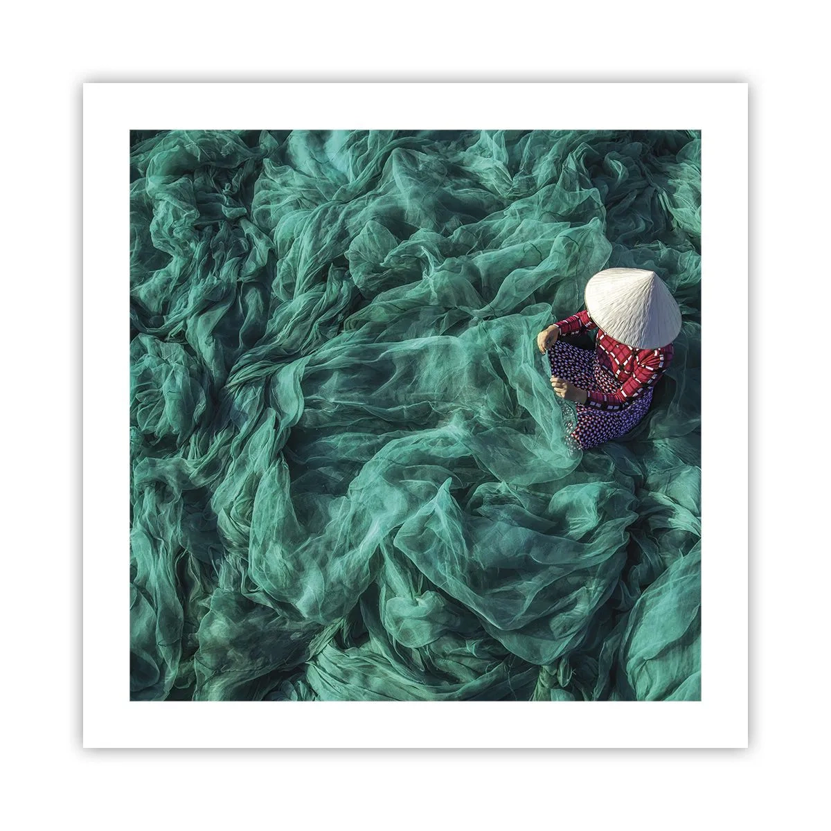 Pôster - Num mar de redes - 50x50 cm