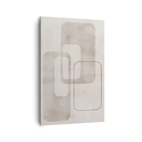 Quadro em tela - Argamassa geométrica - 80x120 cm