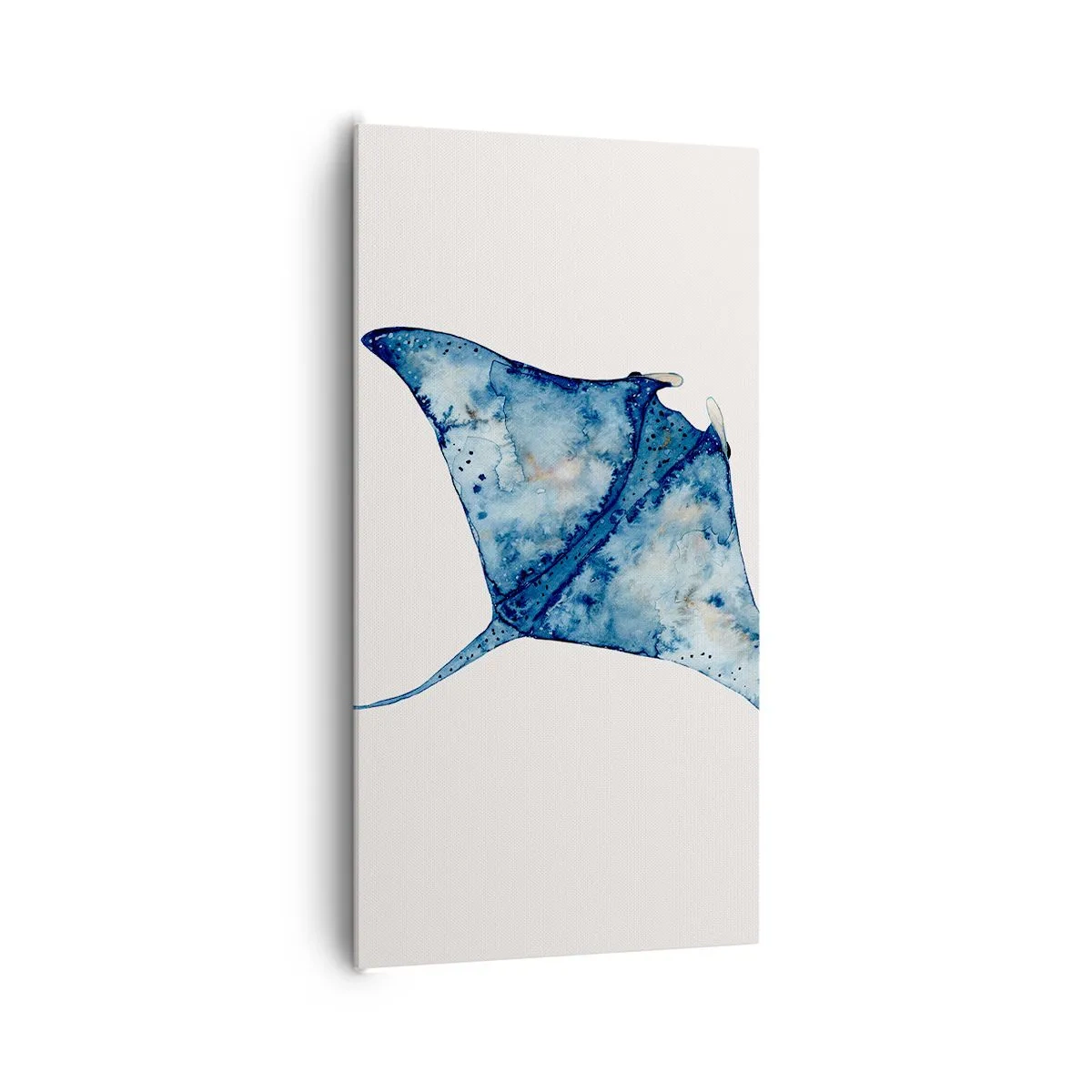 Quadro em tela - A vida em azul - 65x120 cm