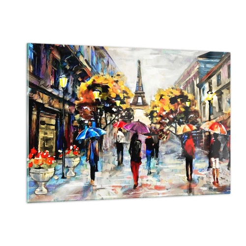 Quadro em vidro - Especialmente bonita no outono - 120x80 cm