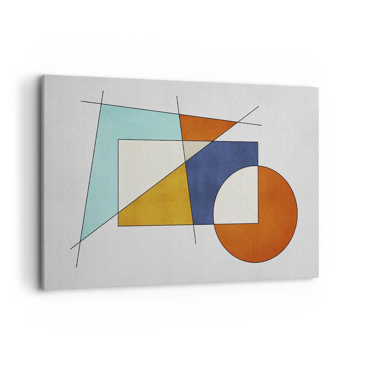 Quadro em tela - Abstração: diversão modernista - 120x80 cm