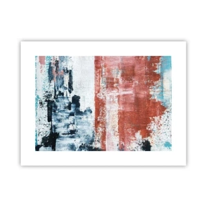 Pôster - Meio a meio abstrato - 40x30 cm