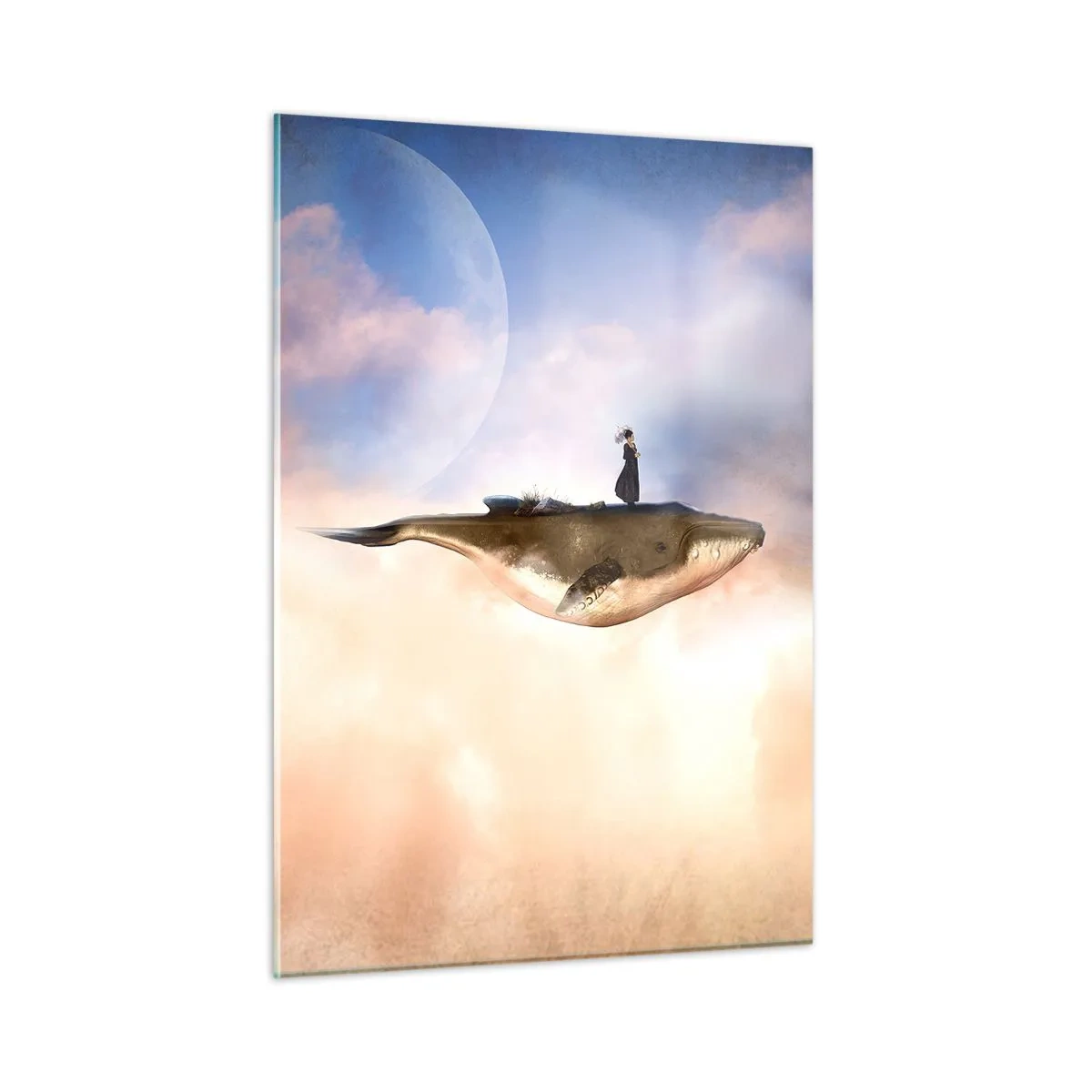 Quadro em vidro - Uma viagem surreal - 50x70 cm