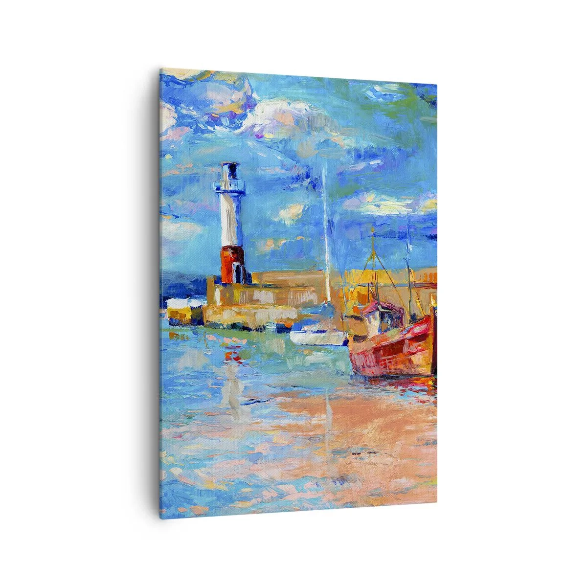 Quadro em tela - Tarde na baía do arco-íris - 70x100 cm