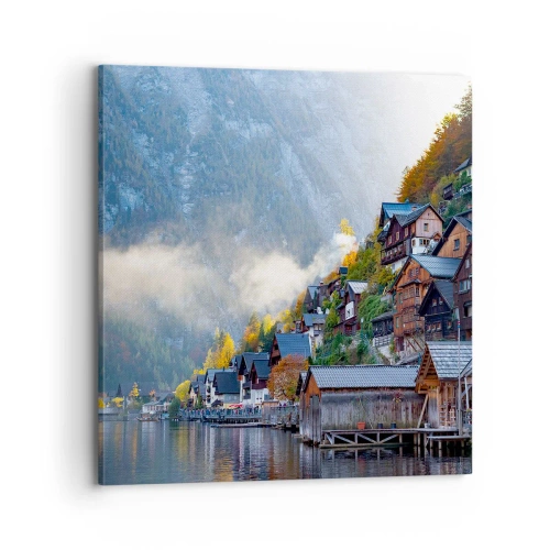 Quadro em tela - Atmosfera alpina - 70x70 cm