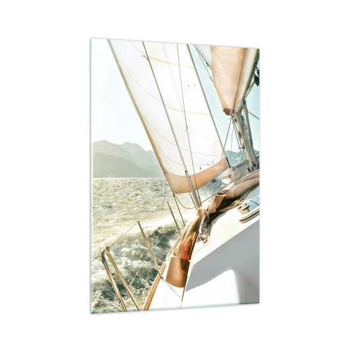Quadro em vidro - Sob a vela - 70x100 cm