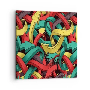 Quadro em tela - Qual o caminho para o destino? - 70x70 cm