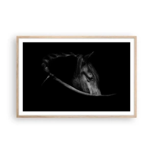 Pôster com moldura de carvalho claro - Príncipe Negro - 91x61 cm