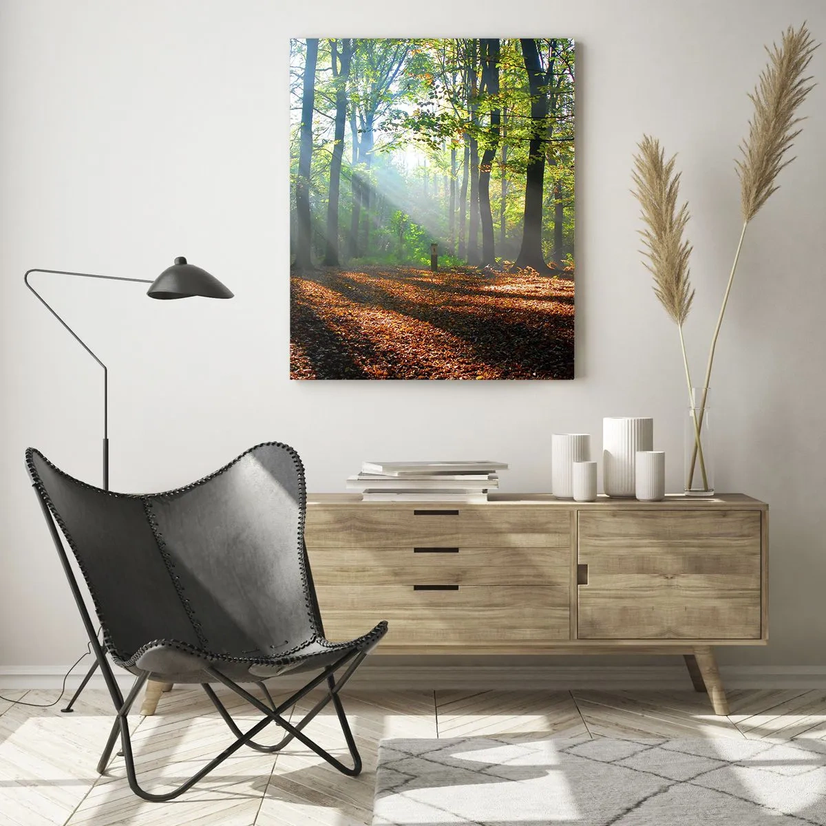 Quadro em vidro - Luzes e sombras - 50x70 cm