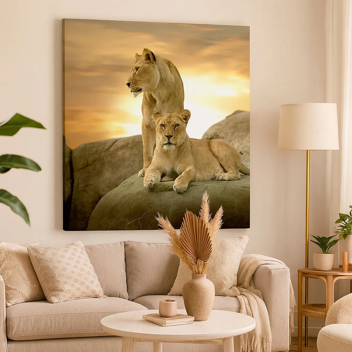 Quadro em tela - Majestade real - 30x30 cm