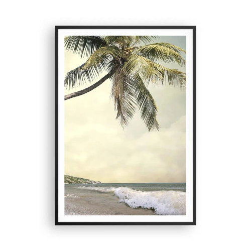 Pôster com moldura preta - Sonho tropical - 70x100 cm