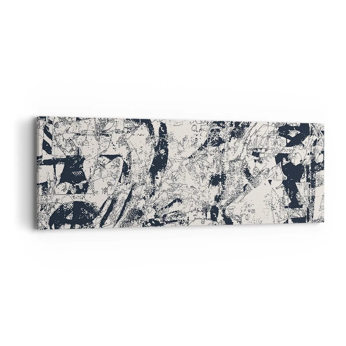 Quadro em tela - Interpenetração de opostos - 90x30 cm