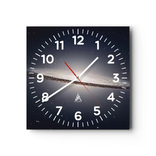 Relógio de parede - Relógio em vidro - Há muito tempo atrás, em uma galáxia muito, muito distante... - 40x40 cm
