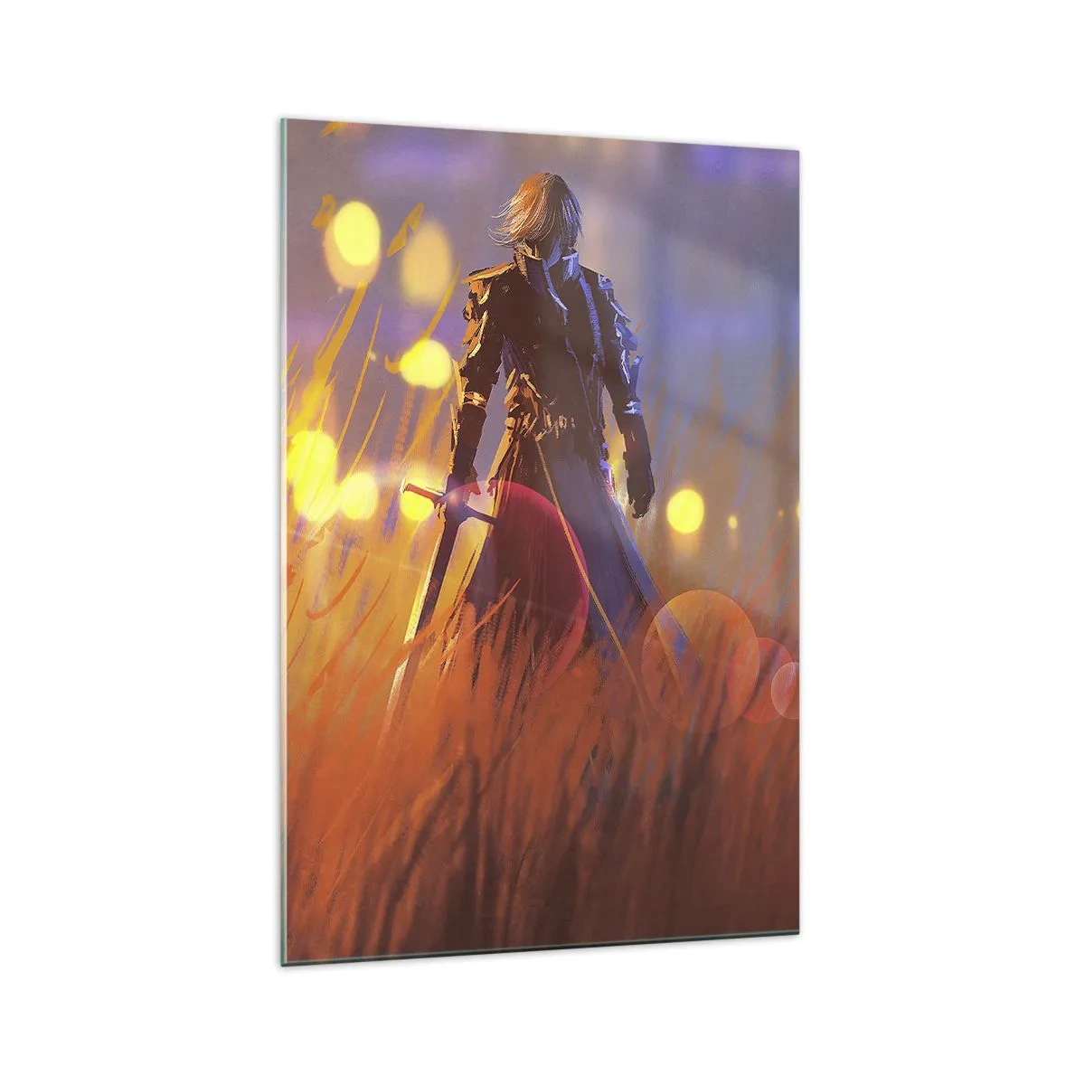 Quadro em vidro - Cavaleiro errante - 70x100 cm