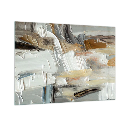 Quadro em vidro - Camadas coloridas - 100x70 cm