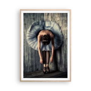 Pôster com moldura de carvalho claro - Quando a música desaparece - 70x100 cm