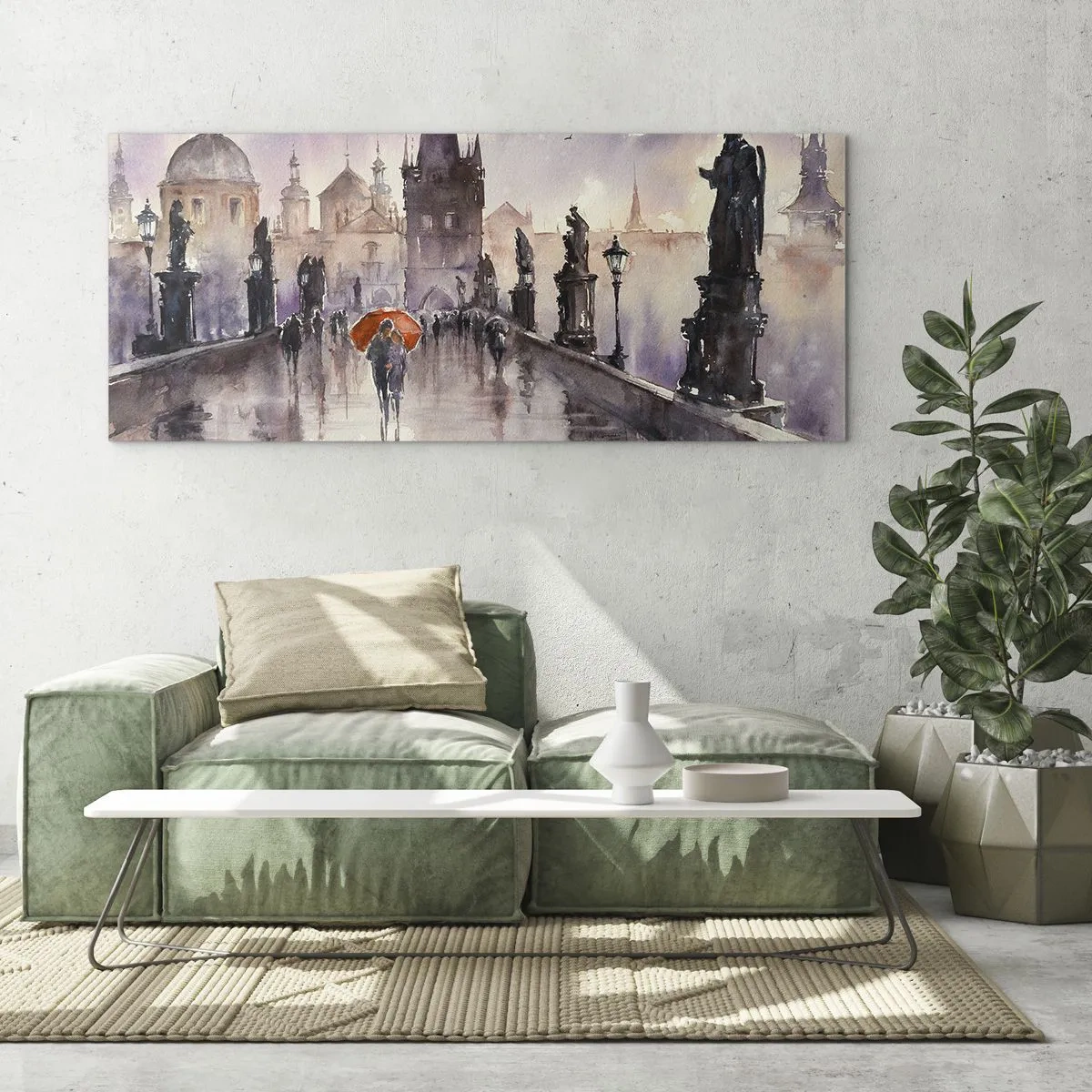 Quadro em vidro - Pessoas não mudam - 100x40 cm