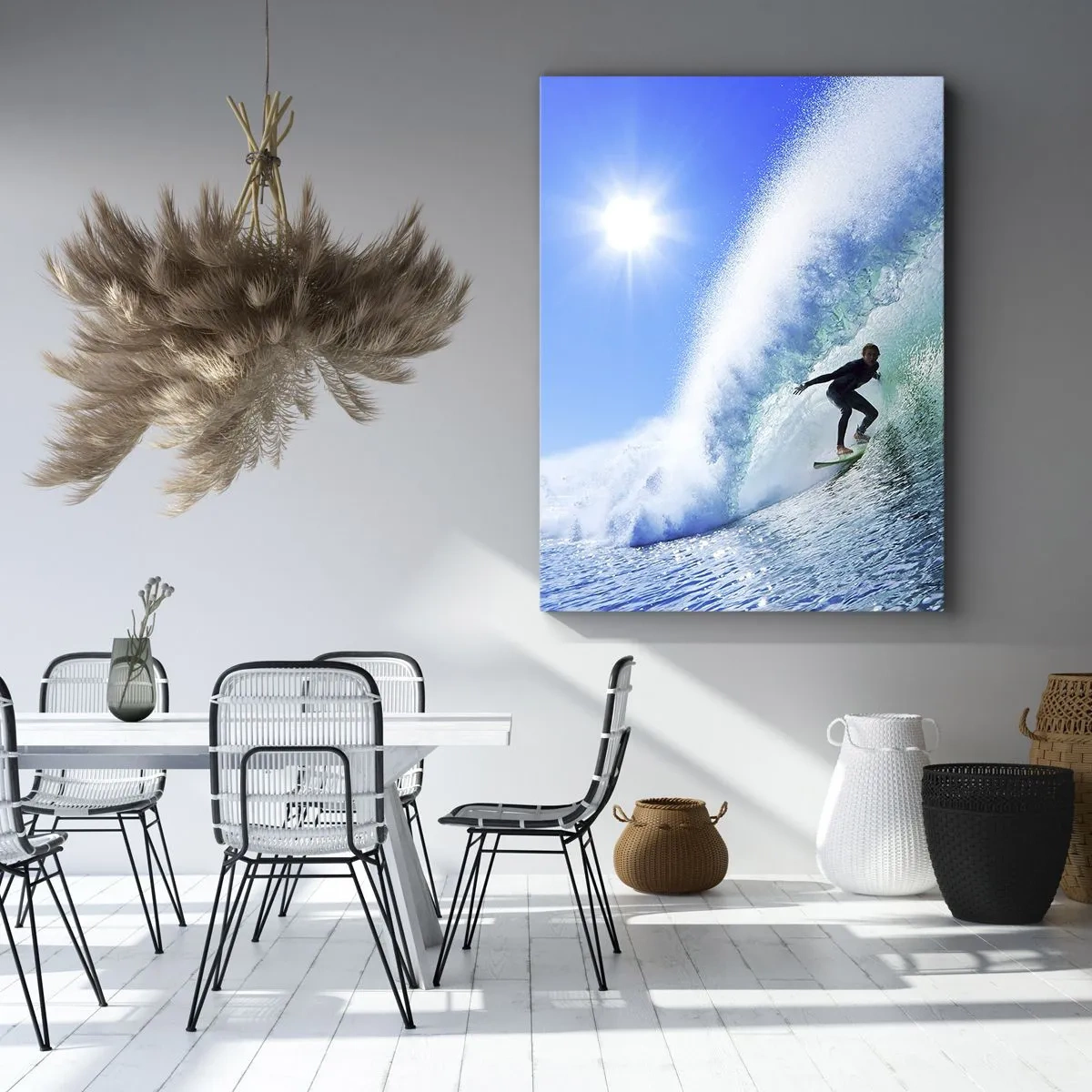 Quadro em tela - Azul gigante - 50x70 cm