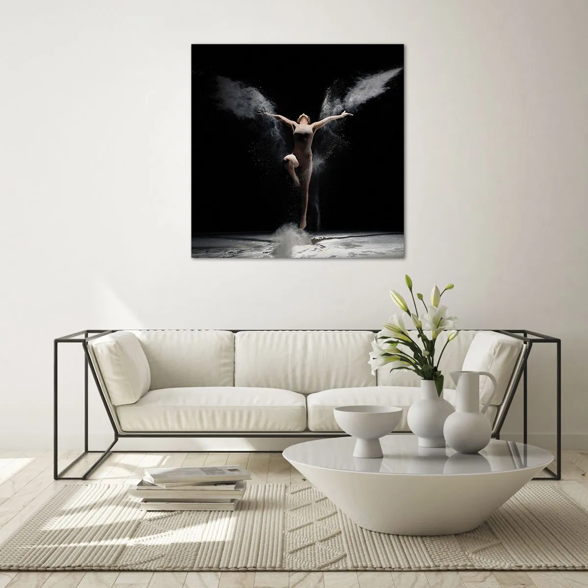 Quadro em vidro - Os elfos existem - 40x40 cm
