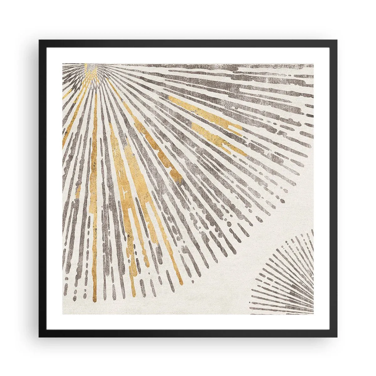 Pôster com moldura preta - A beleza do raio - 60x60 cm