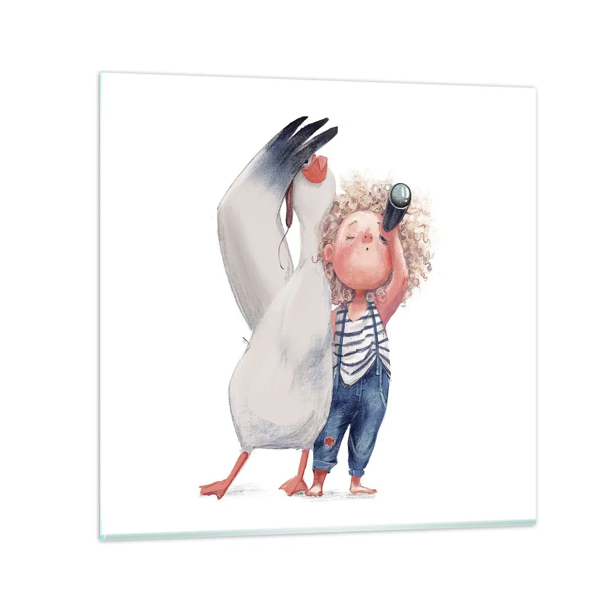 Quadro em vidro - O itinerário da grande viagem - 50x50 cm