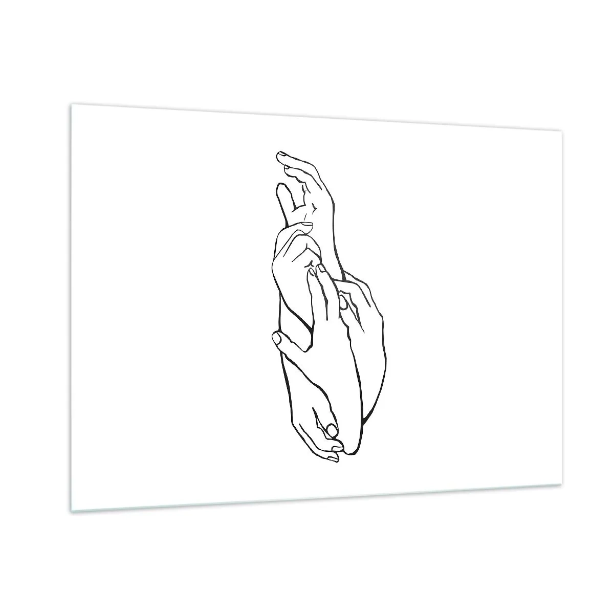 Quadro em vidro - Bom toque - 100x70 cm