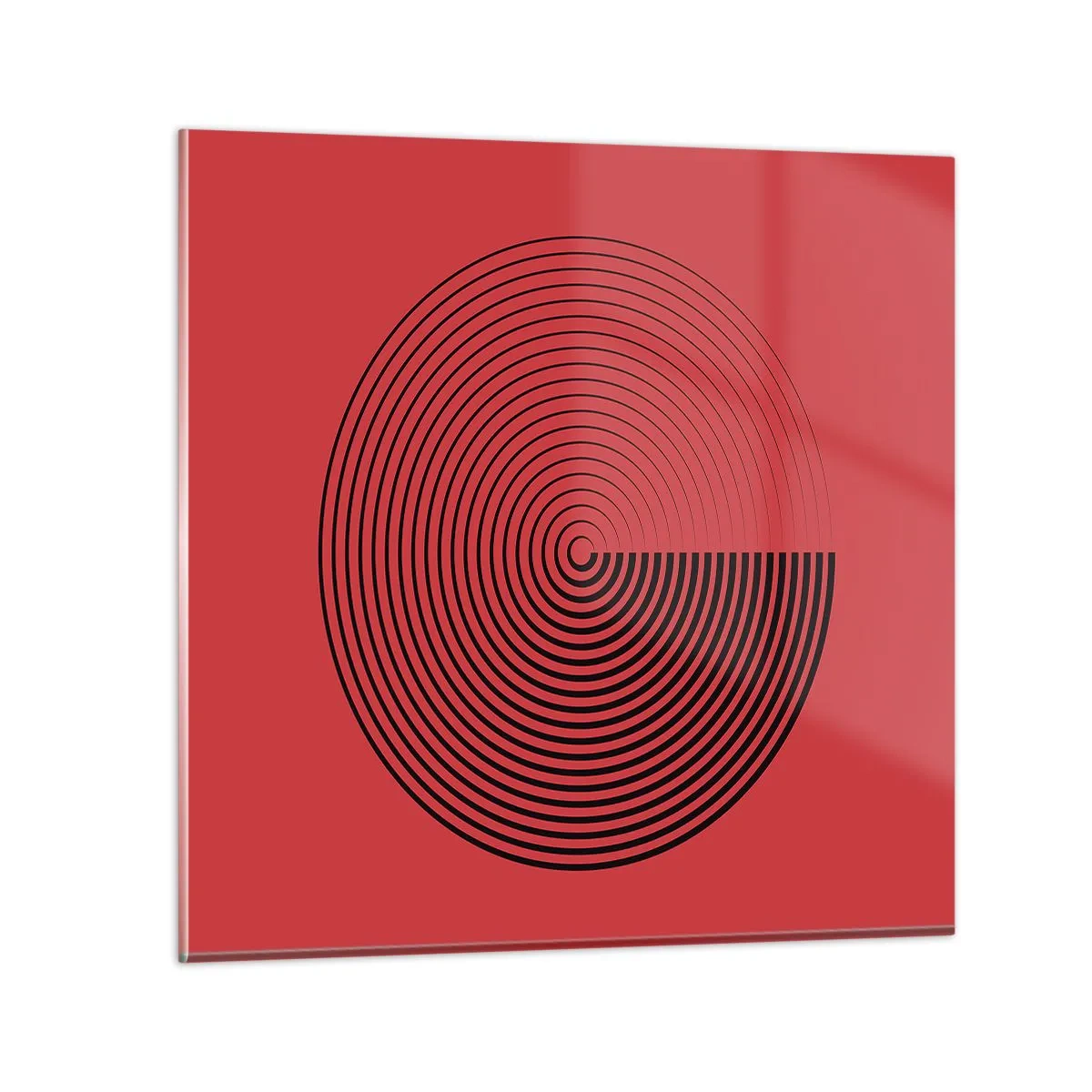 Quadro em vidro - Movimento circular - 50x50 cm